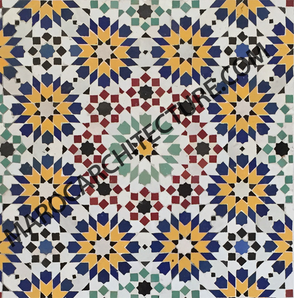 EIGHT POINTED STAR FEZ MOSAIC - 1882