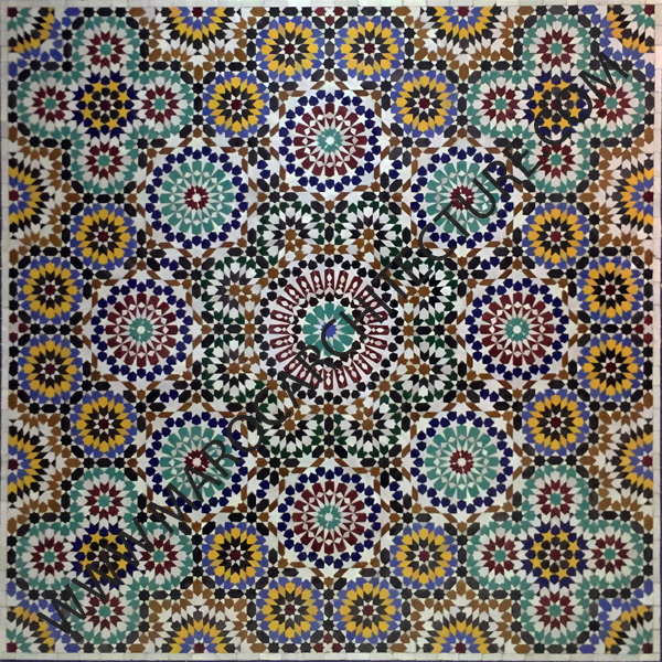 TWENTY FOUR POINTED STAR MOSAIC - 2402