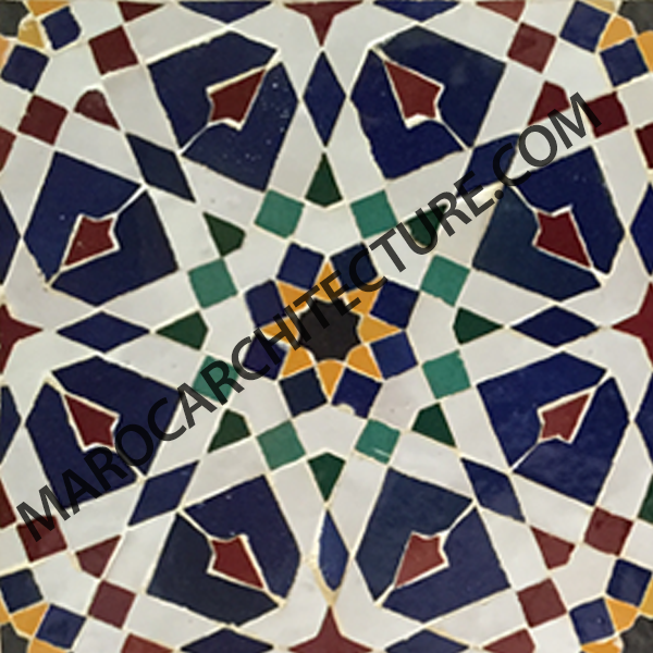 EIGHT POINTED STAR MOSAIC - 8155