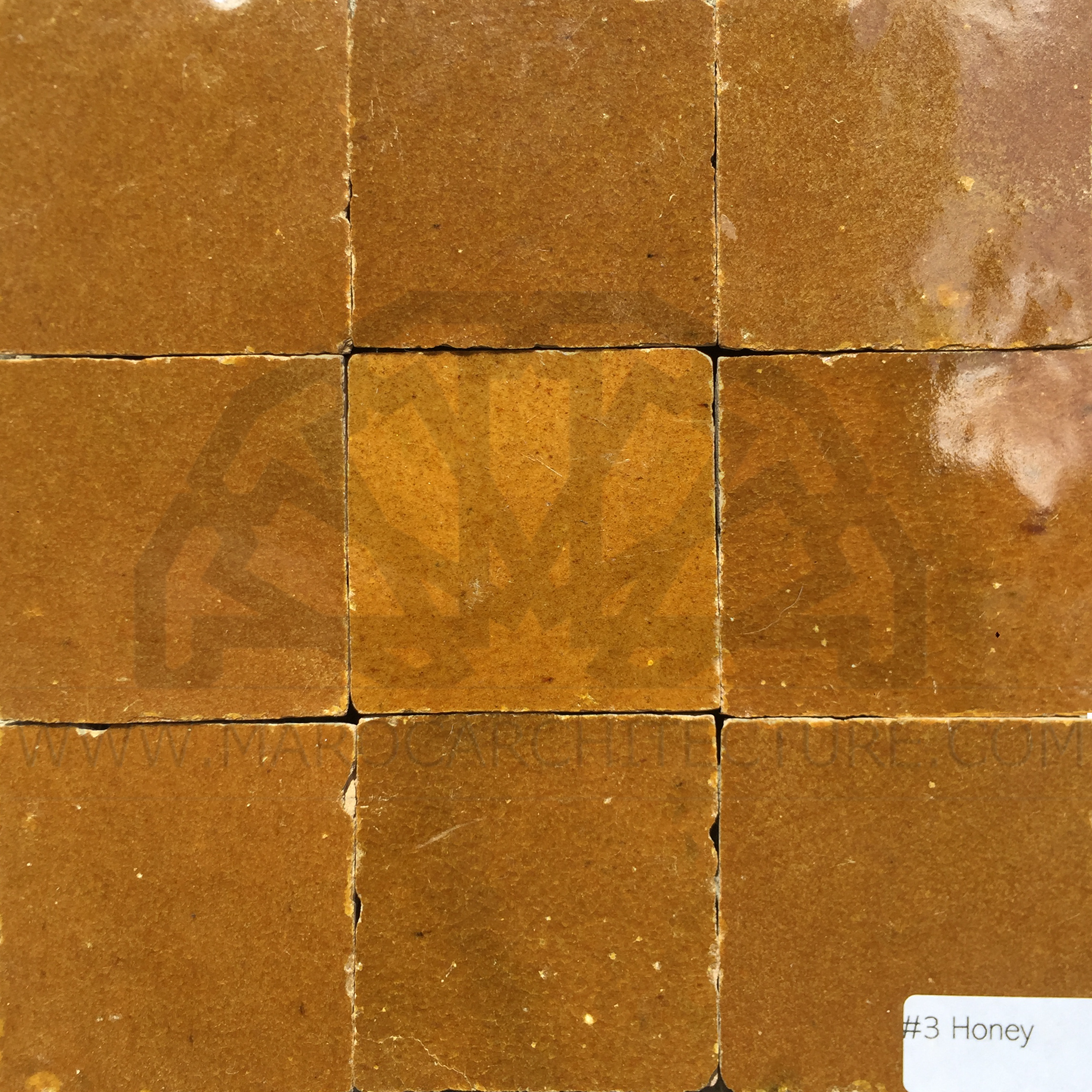 Moroccan honey zellij tiles
