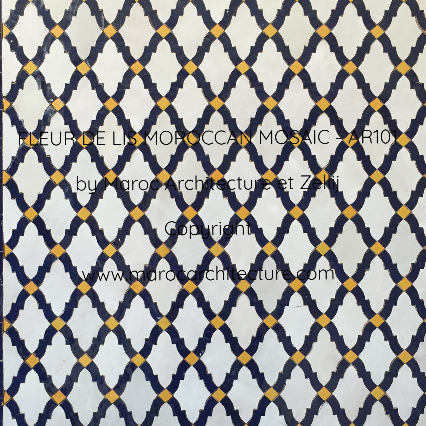 FLEUR DE LIS MOROCCAN MOSAIC - AR101