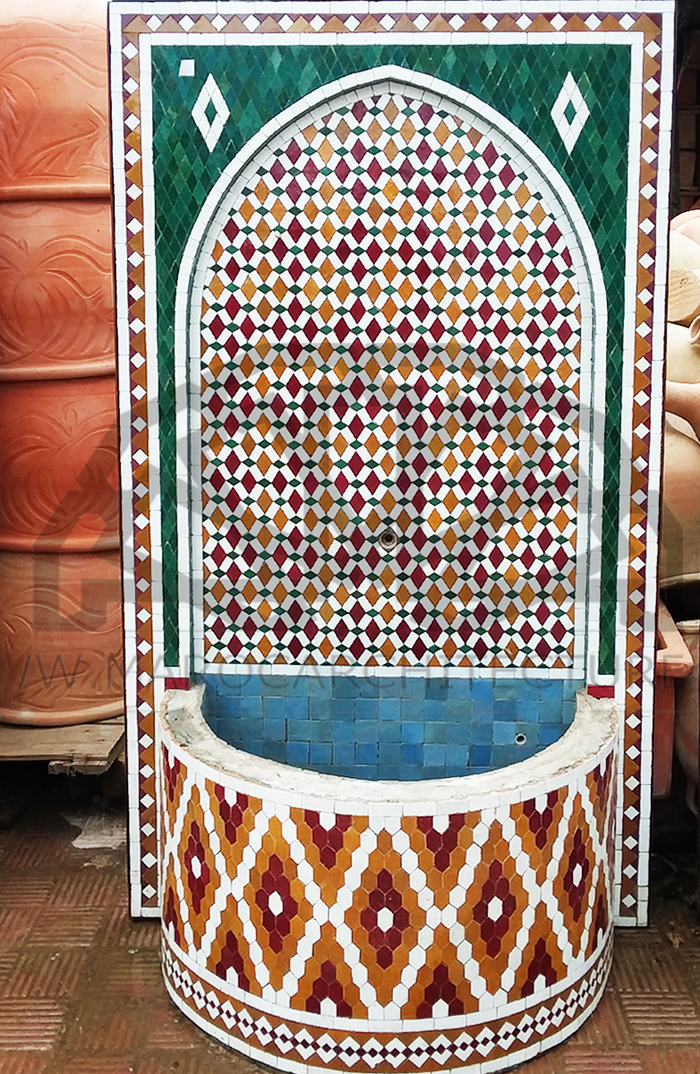 Moroccan Mosaic Fountain 18018