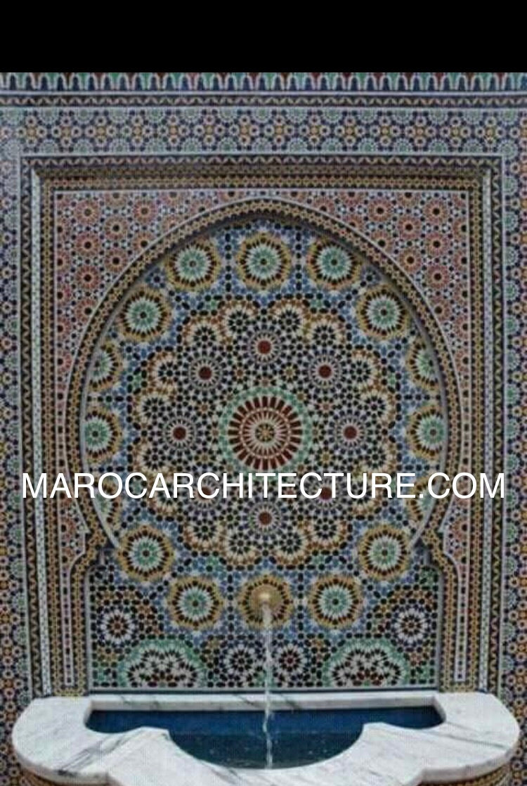 Mosaic wall fountain 2402