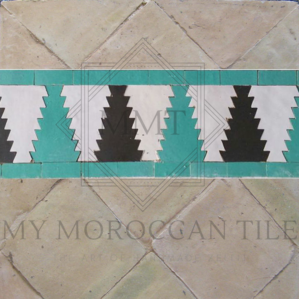 Ziggurat Moroccan Mosaic Border