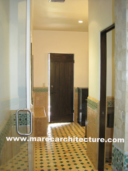 Handmade Moroccan octagonal Koura Terracotta tile