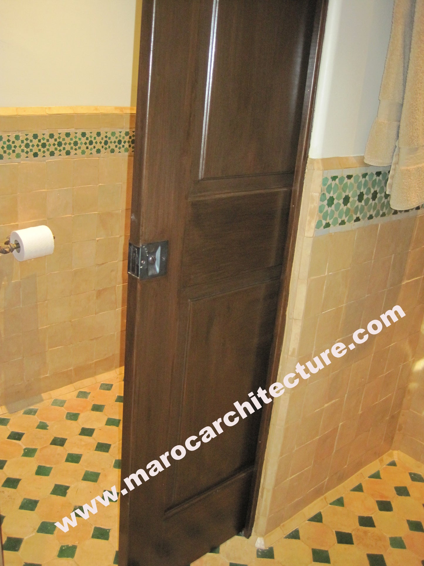 Handmade Moroccan octagonal Koura Terracotta tile