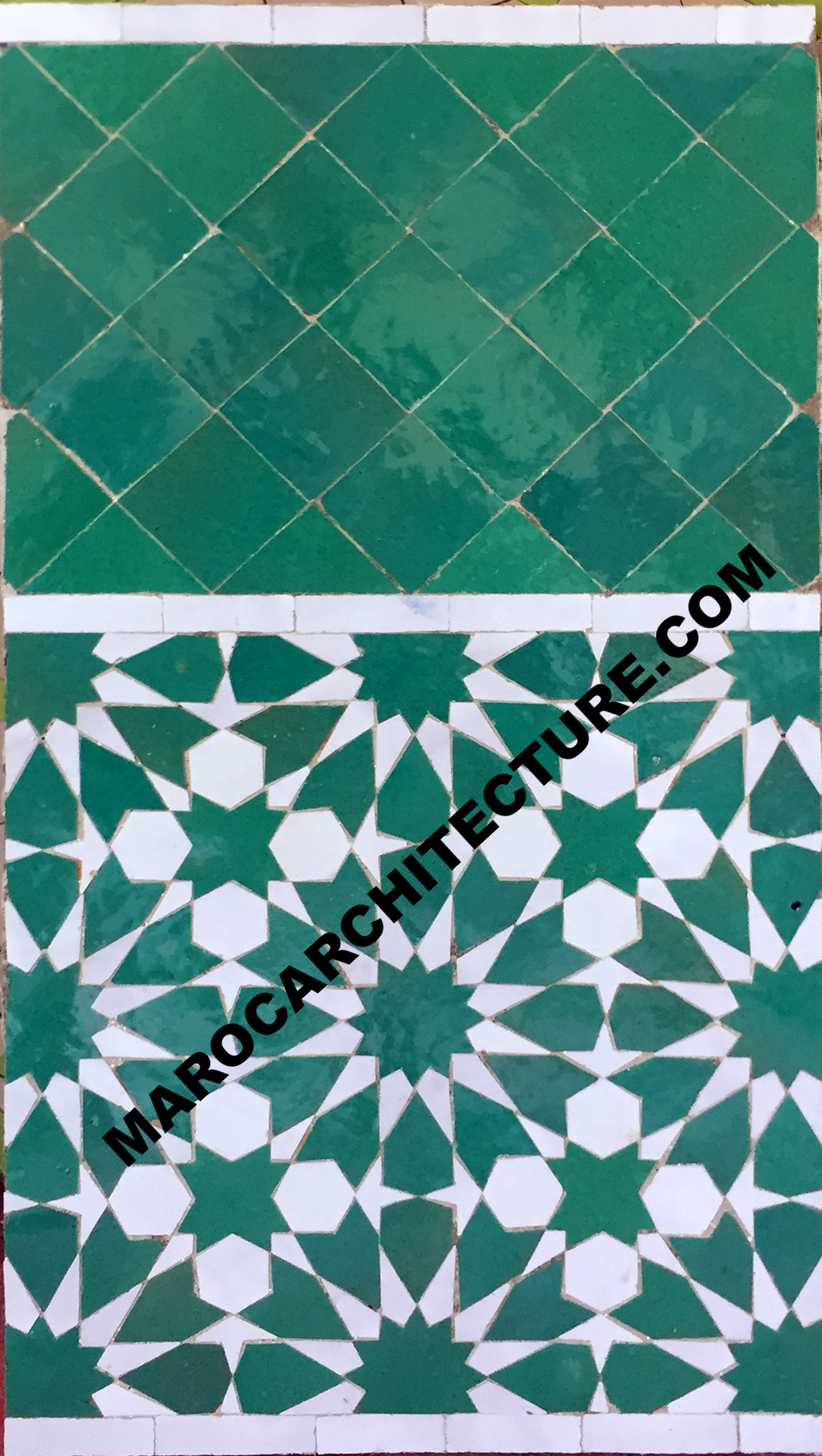 Moroccan mosaic tiles for bathroom