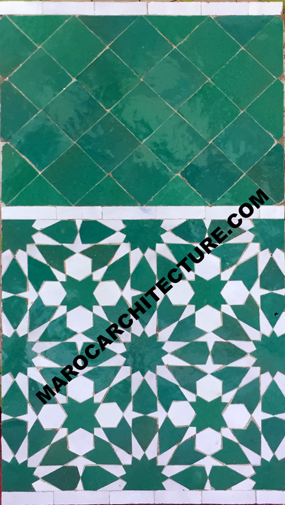Moroccan mosaic tiles for bathroom