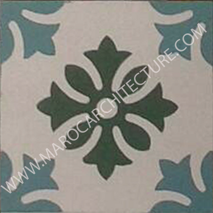 Moroccan cement tile by Maroc Architecture et Zellij