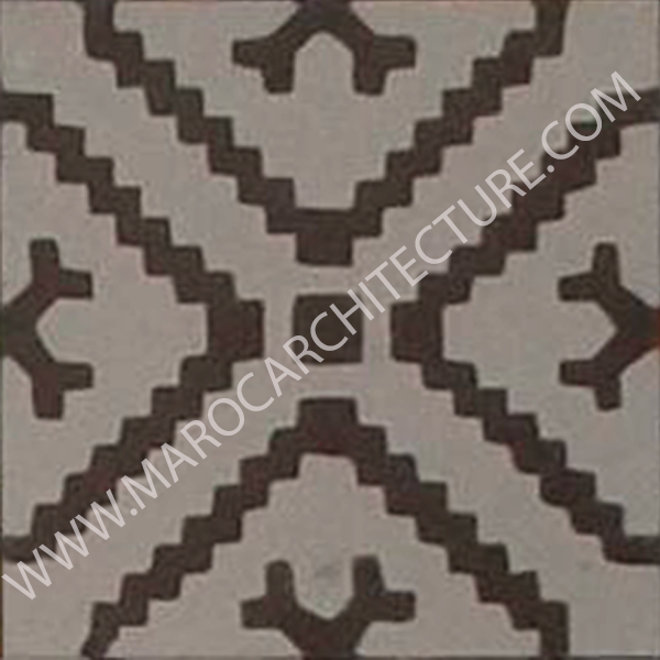 Moroccan cement tile by Maroc Architecture et Zellij