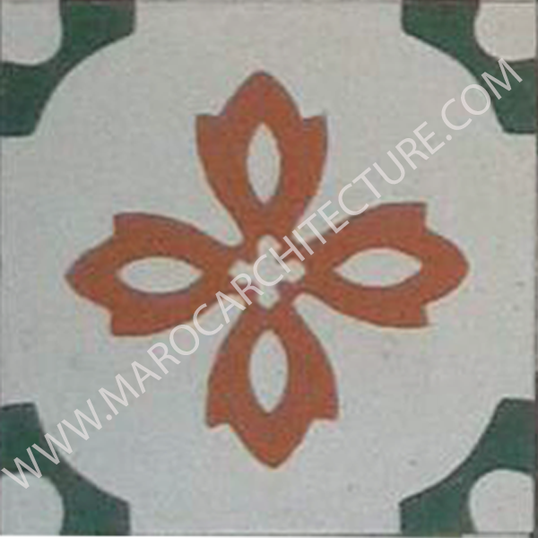 Moroccan cement tile by Maroc Architecture et Zellij