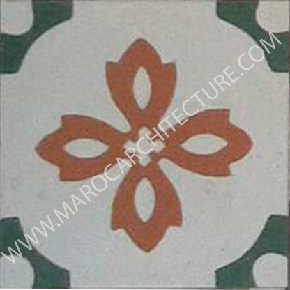 Moroccan cement tile by Maroc Architecture et Zellij