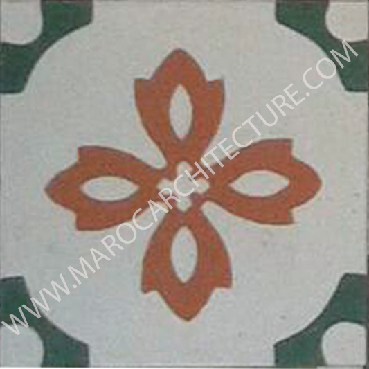 Moroccan cement tile by Maroc Architecture et Zellij
