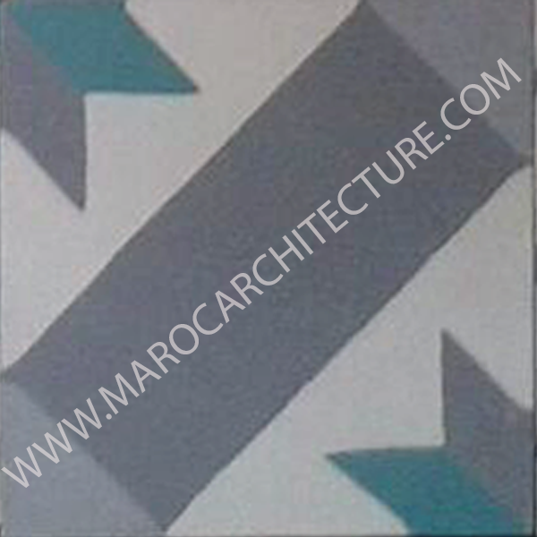 Moroccan cement tile by Maroc Architecture et Zellij