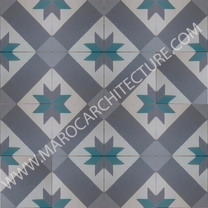 Moroccan cement tile by Maroc Architecture et Zellij