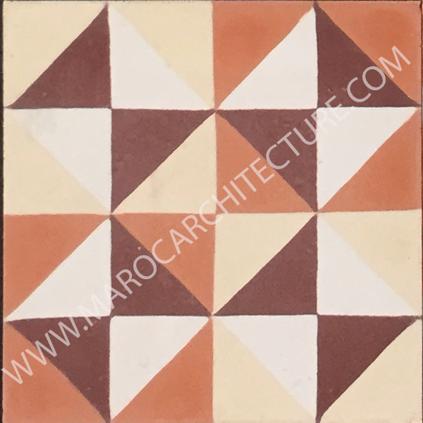 Moroccan cement tile by Maroc Architecture et Zellij