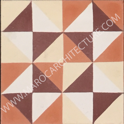 Moroccan cement tile by Maroc Architecture et Zellij
