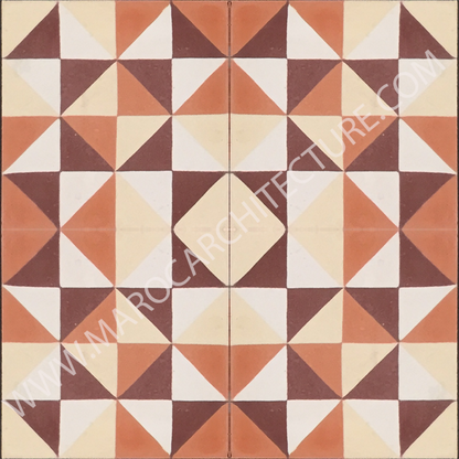 Moroccan cement tile by Maroc Architecture et Zellij