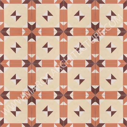 Moroccan cement tile by Maroc Architecture et Zellij