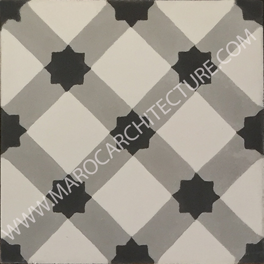 Moroccan cement tile by Maroc Architecture et Zellij