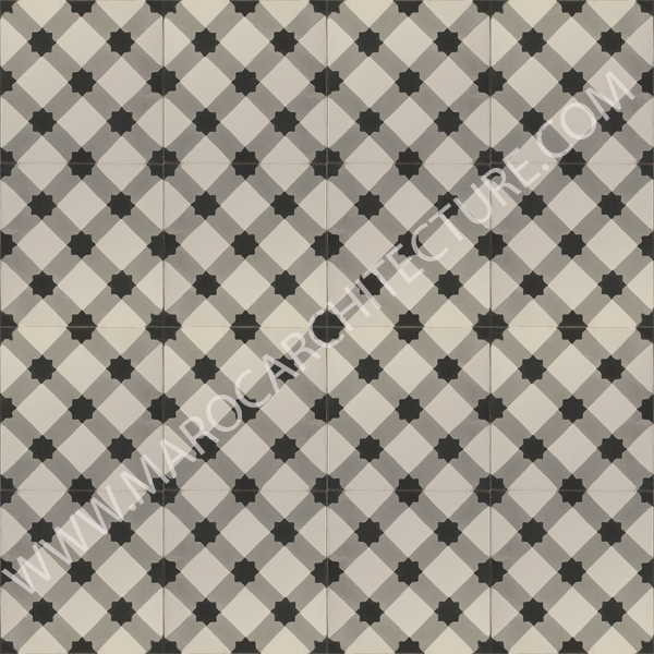 Moroccan cement tile by Maroc Architecture et Zellij