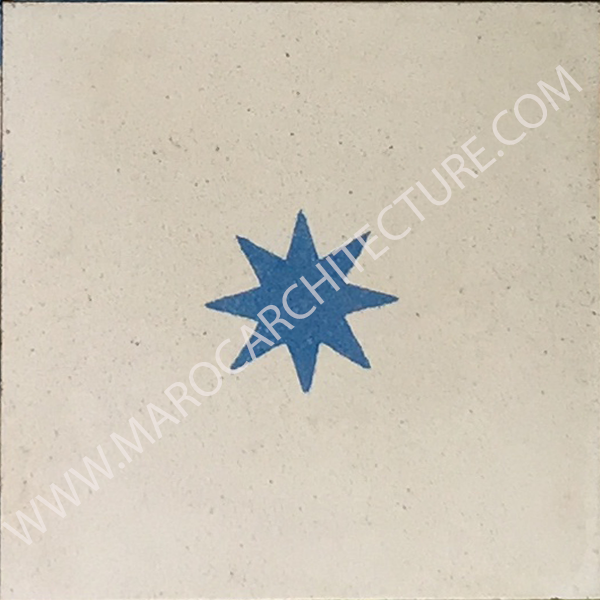 Moroccan cement tile by Maroc Architecture et Zellij