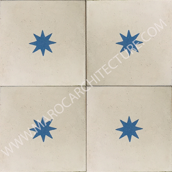 Moroccan cement tile by Maroc Architecture et Zellij