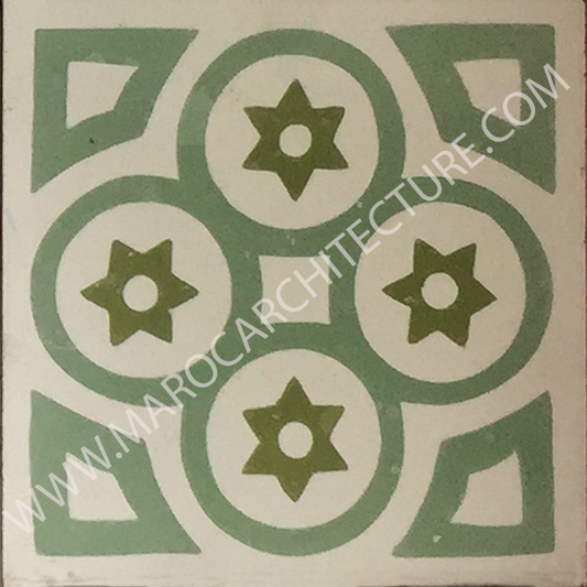 Moroccan cement tile by Maroc Architecture et Zellij