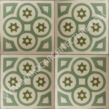 Moroccan cement tile by Maroc Architecture et Zellij