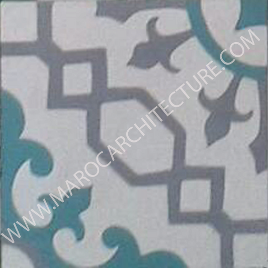 Moroccan cement tile by Maroc Architecture et Zellij