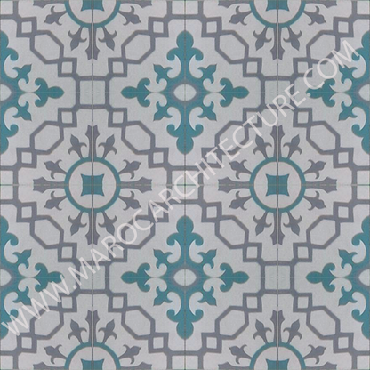 Moroccan cement tile by Maroc Architecture et Zellij