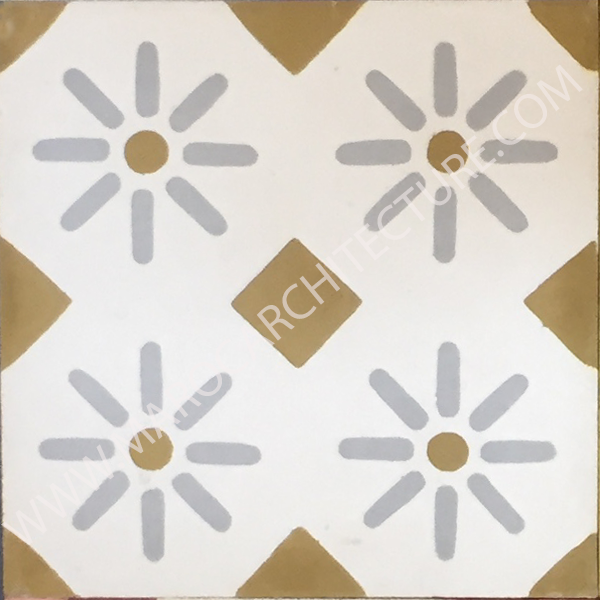 Moroccan cement tile by Maroc Architecture et Zellij