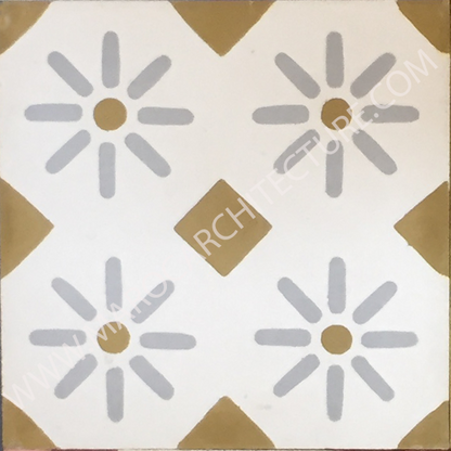 Moroccan cement tile by Maroc Architecture et Zellij