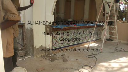 ALHAMBRA MOROCCAN MOSAIC 881 by Maroc Architecture et Zellij