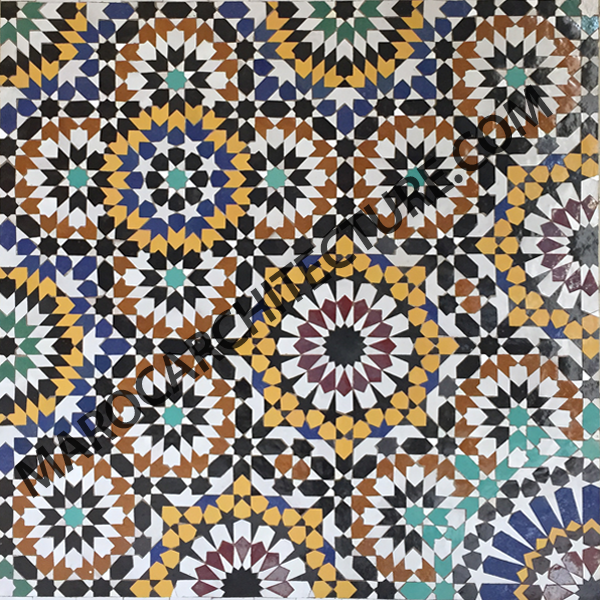 TWENTY FOUR POINTED STAR MOSAIC - 2403