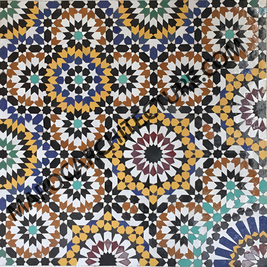 TWENTY FOUR POINTED STAR MOSAIC - 2403