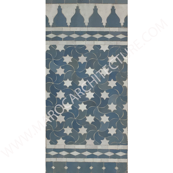 Modern handmade moroccan mosaic tiles by Maroc Architecture et Zellij