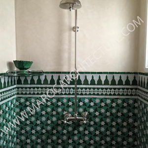 Modern handmade moroccan mosaic tiles by Maroc Architecture et Zellij