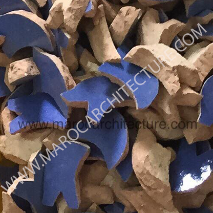 Modern handmade moroccan mosaic tiles by Maroc Architecture et Zellij