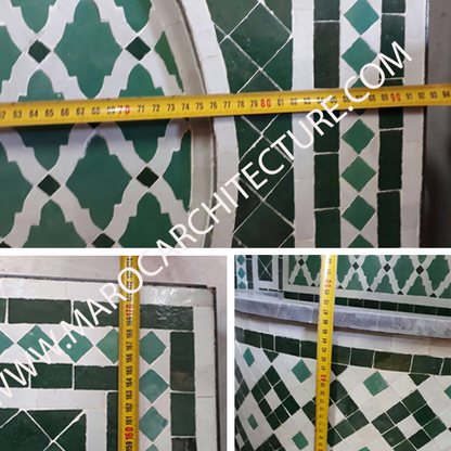 Moroccan mosaic fountains by Maroc Architecture et Zellij