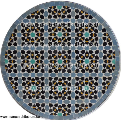 Moroccan mosaic table by Maroc Architecture et Zellij