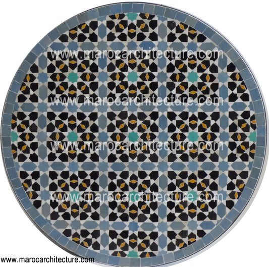 Moroccan mosaic table by Maroc Architecture et Zellij
