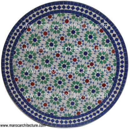 Moroccan mosaic table by Maroc Architecture et Zellij