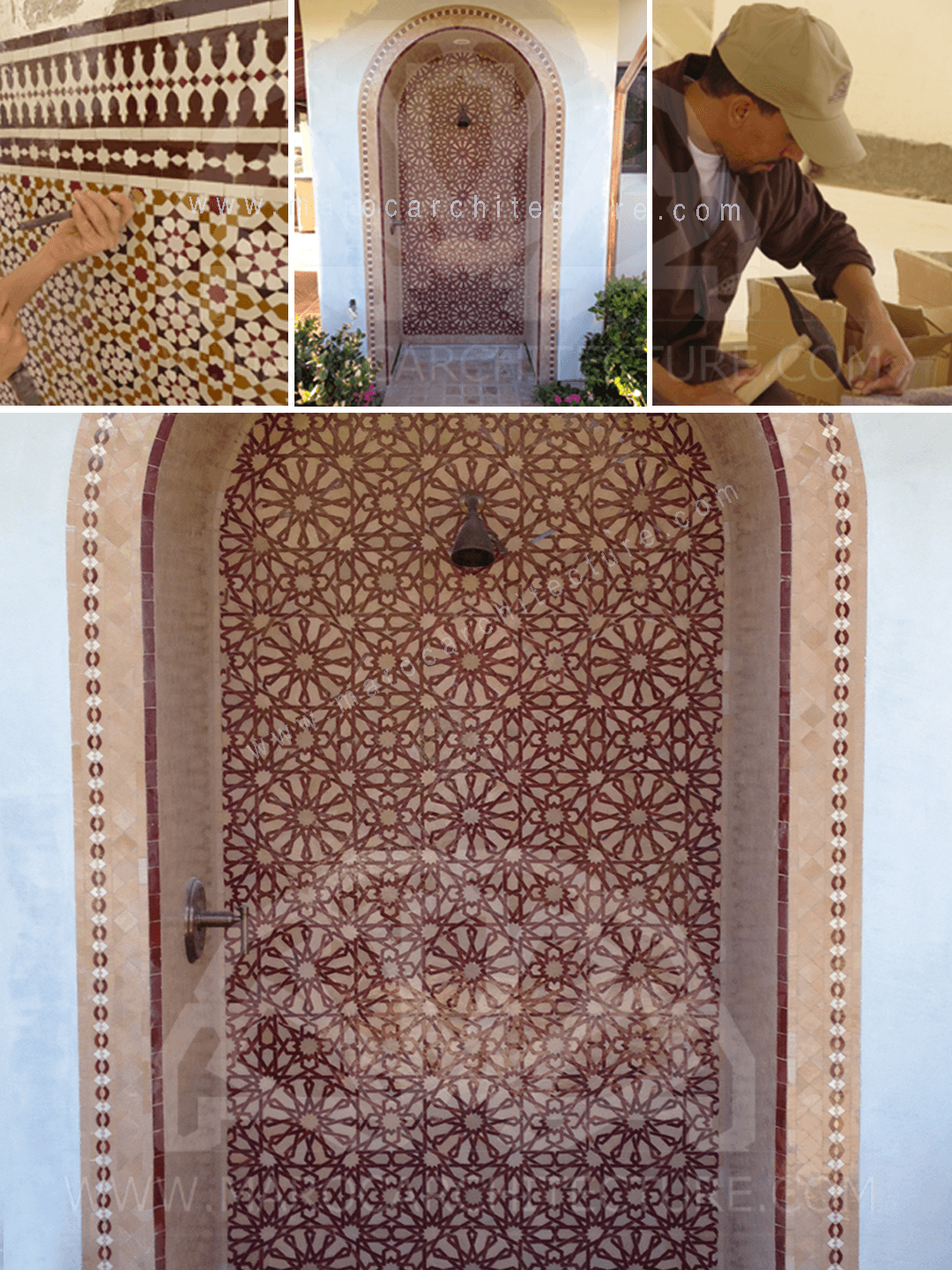 Moroccan tile by Maroc Architecture et Zellij