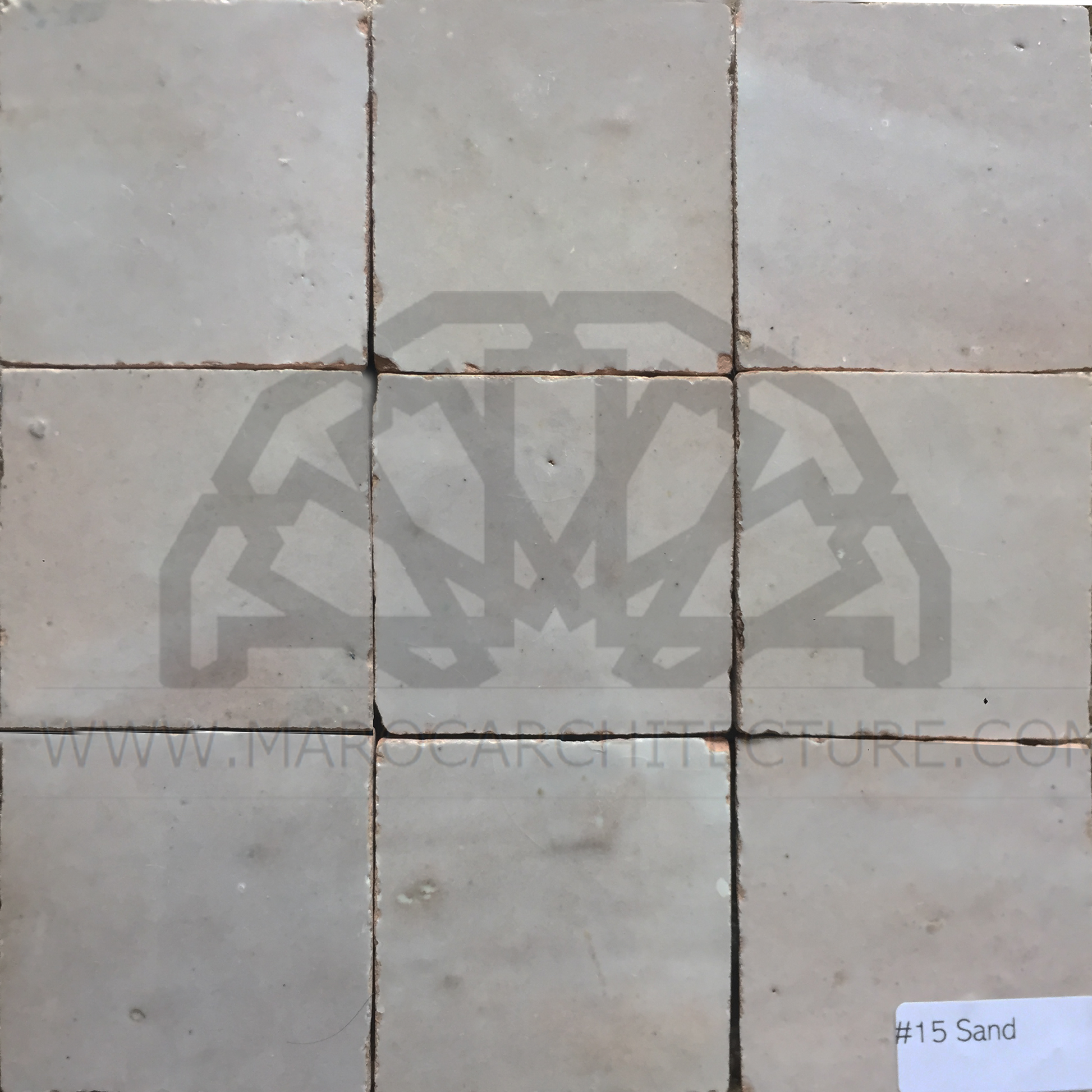 Moroccan beige zellij tiles