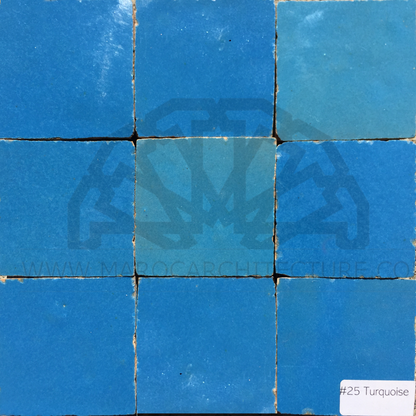 Moroccan turquoise zellij tiles