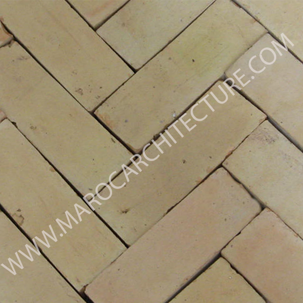 Moroccan terracota bijmat tiles pavers from Fez Morocco