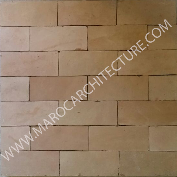 Moroccan terracota bijmat tiles pavers from Fez Morocco
