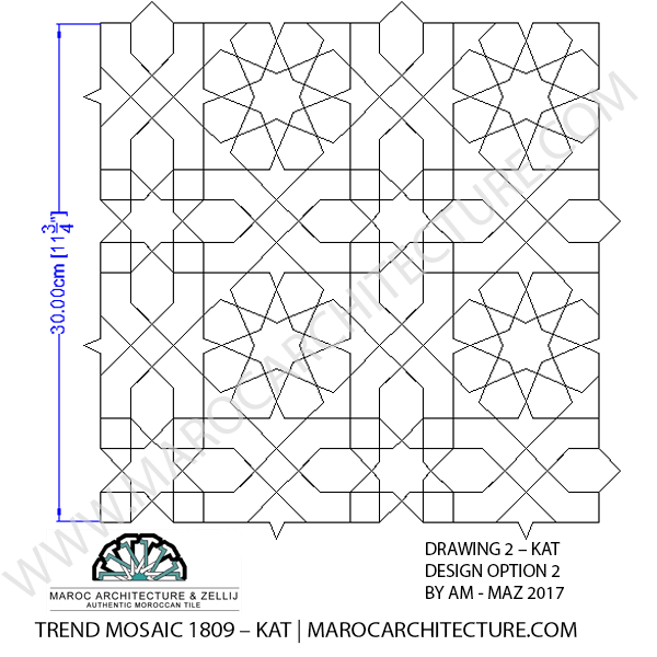modern handmade moroccan mosaic tiles drawings