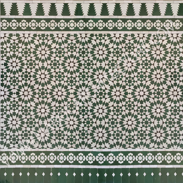Moroccan mosaic tiles for wall wainscot traditional